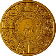 France 1/4 Euro Lunar Year of the Snake 2025 COCHON 猪 RAT 鼠 BOEUF 牛 TIGRE 虎 LAPIN 兔 DRAGON 龍 SERPENT 蛇 CHEVAL ⾺ CHÈVRE 羊 SINGE 猴 COQ 鷄 CHIEN 狗 1/4€ RF coin obverse France 1/4 Euro Lunar Year of the Snake 2025 COCHON 猪 RAT 鼠 BOEUF 牛 TIGRE 虎 LAPIN 兔 DRAGON 龍 SERPENT 蛇 CHEVAL ⾺ CHÈVRE 羊 SINGE 猴 COQ 鷄 CHIEN 狗 1/4€ RF coin obverse