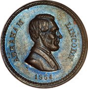 USA 1 Cent (Abraham Lincoln) ABRAHAM LINCOLN 1864 coin obverse
