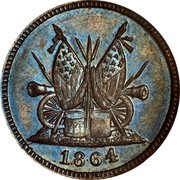 USA 1 Cent (Abraham Lincoln) 1864 coin reverse