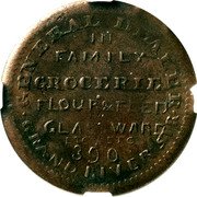 USA 1 Cent (Civil War Merchant Token. Seth Smith and Son Family Grocerie) GENRAL DEALER IN FAMILY GROCERIE FLOUR & FEED GLASSWARE ETC ETC 390 GRAND RIVER coin reverse USA 1 Cent (Civil War Merchant Token. Seth Smith and Son Family Grocerie) GENRAL DEALER IN FAMILY GROCERIE FLOUR & FEED GLASSWARE ETC ETC 390 GRAND RIVER coin reverse