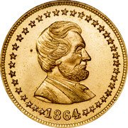 USA 1 Cent (Civil War Patriotic. Lincoln and Union) 1864 coin obverse