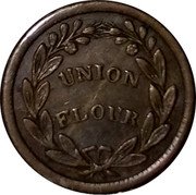 USA 1 Cent (Civil War Store Card Token. D.L. Wing and Co. Union Flour Albany. New York) UNION FLOUR coin reverse USA 1 Cent (Civil War Store Card Token. D.L. Wing and Co. Union Flour Albany. New York) UNION FLOUR coin reverse