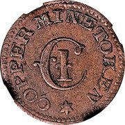 USA 1 Cent (Civil War Token Liberty Head Copper Mine) COPPER MINE TOKEN CI coin reverse USA 1 Cent (Civil War Token Liberty Head Copper Mine) COPPER MINE TOKEN CI coin reverse