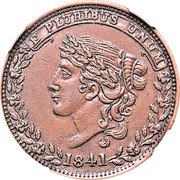 USA 1 Cent (May Tenth) E PLUIBUS UNUM 1841 coin obverse USA 1 Cent (May Tenth) E PLUIBUS UNUM 1841 coin obverse