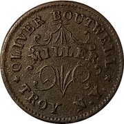 USA 1 Cent (Oliver Boutwell Civil War Token) OLIVER BOUTWELL MILLER TROY N.Y. coin obverse
