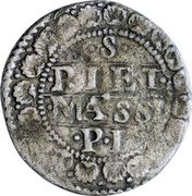 Italy 1 Crazia (Alberic I. Shield) S R I ET MASS P I coin reverse Italy 1 Crazia (Alberic I. Shield) S R I ET MASS P I coin reverse