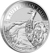 Australia 1 Dollar (Charles III. Australian Emu) AUSTRALIAN EMU P125 2024 1 OZ 9999 SILVER coin reverse Australia 1 Dollar (Charles III. Australian Emu) AUSTRALIAN EMU P125 2024 1 OZ 9999 SILVER coin reverse