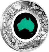 Australia 1 Dollar (Great Southern Land. Chrysoprase Map) AH P125 2024 1OZ 9999 SILVER coin reverse Australia 1 Dollar (Great Southern Land. Chrysoprase Map) AH P125 2024 1OZ 9999 SILVER coin reverse