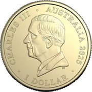 Australia 1 Dollar Year of the Snake 2024 CHARLES III AUSTRALIA 2025 1 DOLLAR DT coin obverse Australia 1 Dollar Year of the Snake 2024 CHARLES III AUSTRALIA 2025 1 DOLLAR DT coin obverse