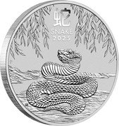 Australia 1 Dollar (Year of the Snake) 蛇 SNAKE 2025 P coin reverse Australia 1 Dollar (Year of the Snake) 蛇 SNAKE 2025 P coin reverse
