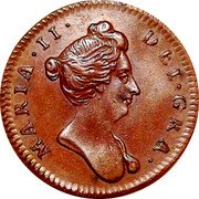UK 1 Farthing (William and Mary. Pattern) MARIA II DEI GRA coin reverse UK 1 Farthing (William and Mary. Pattern) MARIA II DEI GRA coin reverse