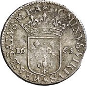 Italy 1 Luigino (Imitation de Dombes. Violante Doria Lomellini) DOMINVS VIRTVS MEA TE SALVS MEA 16 65 coin reverse Italy 1 Luigino (Imitation de Dombes. Violante Doria Lomellini) DOMINVS VIRTVS MEA TE SALVS MEA 16 65 coin reverse