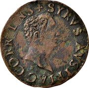 Italy 1 Soldo (Siro d'Autriche prince de Correggio) SYRVS AVSTRIAC CORR DNS coin obverse Italy 1 Soldo (Siro d'Autriche prince de Correggio) SYRVS AVSTRIAC CORR DNS coin obverse