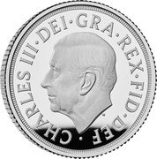UK 1 Sovereign (St. George. Privy) CHARLES III DEI GRA REX FID DEF MJ coin obverse UK 1 Sovereign (St. George. Privy) CHARLES III DEI GRA REX FID DEF MJ coin obverse