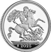 UK 1 Sovereign (St. George. Privy) 2025 B P coin reverse UK 1 Sovereign (St. George. Privy) 2025 B P coin reverse