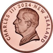 New Zealand 10 Cents (Charles III. Circulation Coin) CHARLES III 2024 NEW ZEALAND DT coin obverse New Zealand 10 Cents (Charles III. Circulation Coin) CHARLES III 2024 NEW ZEALAND DT coin obverse
