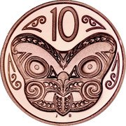 New Zealand 10 Cents (Charles III. Circulation Coin) 10 J B coin reverse New Zealand 10 Cents (Charles III. Circulation Coin) 10 J B coin reverse