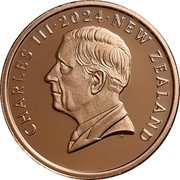 New Zealand 10 Cents (Circulation Coin. Charles III) CHARLES III 2024 NEW ZEALAND DT coin obverse New Zealand 10 Cents (Circulation Coin. Charles III) CHARLES III 2024 NEW ZEALAND DT coin obverse