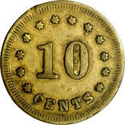 USA 10 Cents (Civil War Merchant Token. D.L. Lapsley and Co Nashville. Tennessee) 10 CENTS coin reverse USA 10 Cents (Civil War Merchant Token. D.L. Lapsley and Co Nashville. Tennessee) 10 CENTS coin reverse