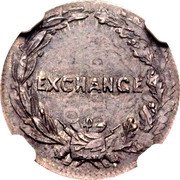 USA 10 Cents (Civil War Patriotic Token. Overstruck on 1838-O Dime) EXCHANGE coin reverse USA 10 Cents (Civil War Patriotic Token. Overstruck on 1838-O Dime) EXCHANGE coin reverse
