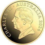 Australia 10 Dollars (Kangaroo. Desert Life) CHARLES III AUSTRALIA 2024 DT coin obverse Australia 10 Dollars (Kangaroo. Desert Life) CHARLES III AUSTRALIA 2024 DT coin obverse