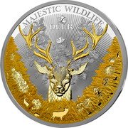 Samoa 10 Dollars (Majestic Wildlife. Deer) DEER MAJESTIC WILDLIFE coin reverse