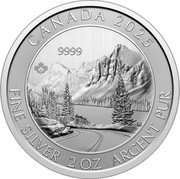 Canada 10 Dollars The Rockies. Charles III 2025  Bullion CANADA 2025 9999 FINE SILVER 2 OZ ARGENT PUR SH coin reverse Canada 10 Dollars The Rockies. Charles III 2025  Bullion CANADA 2025 9999 FINE SILVER 2 OZ ARGENT PUR SH coin reverse