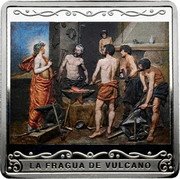 Spain 10 Euro (425th Anniversary of Velazquez. Vulcano's Forge) LA FRAGUA DE VULCANO coin reverse Spain 10 Euro (425th Anniversary of Velazquez. Vulcano's Forge) LA FRAGUA DE VULCANO coin reverse