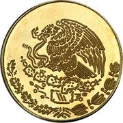 Mexico 10 Pesos (Cabeza De Coyolxauhqui. Pattern. No Obverse Legend)  coin obverse Mexico 10 Pesos (Cabeza De Coyolxauhqui. Pattern. No Obverse Legend)  coin obverse