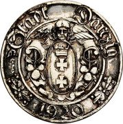 Poland 10 Pfennig (Obverse Trial) STADT DANZIG 1920 coin obverse Poland 10 Pfennig (Obverse Trial) STADT DANZIG 1920 coin obverse