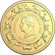 Australia 100 Dollars (Year of the Snake. Investment) CHARLES III AUSTRALIA 2025 100 DOLLARS DT coin obverse Australia 100 Dollars (Year of the Snake. Investment) CHARLES III AUSTRALIA 2025 100 DOLLARS DT coin obverse