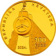Croatia 100 Euro (Croatian Innovators. Puretic’s Power Block) REPUBLIKA HRVATSKA 100 EURO 2024 coin obverse Croatia 100 Euro (Croatian Innovators. Puretic’s Power Block) REPUBLIKA HRVATSKA 100 EURO 2024 coin obverse