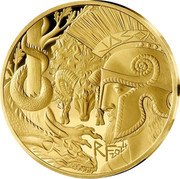 France 100 Euro (Golden Fleece) KM# 3444 RF 2024 JASON coin reverse
