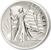 Samoa 15 Dollars (Light of Liberty. Susan Taylor) 2024 LIBERTY coin reverse Samoa 15 Dollars (Light of Liberty. Susan Taylor) 2024 LIBERTY coin reverse