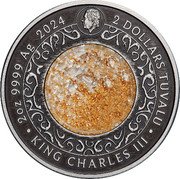 Tuvalu 2 Dollars Alicanto 2024 P125 KING CHARLES III TUVALU 2OZ 9999 AG 2024 2 DOLLARS coin obverse Tuvalu 2 Dollars Alicanto 2024 P125 KING CHARLES III TUVALU 2OZ 9999 AG 2024 2 DOLLARS coin obverse