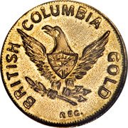 Canada 2 Dollars (British Columbia Liberty Head Merchant Token) BRITISH COLUMBIA GOLD REG coin reverse Canada 2 Dollars (British Columbia Liberty Head Merchant Token) BRITISH COLUMBIA GOLD REG coin reverse