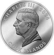 Cook Islands 2 Dollars (Shiori Fujisaki) CHARLES III 2024 DT COOK ISLANDS coin obverse Cook Islands 2 Dollars (Shiori Fujisaki) CHARLES III 2024 DT COOK ISLANDS coin obverse