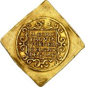 Netherlands 2 Ducats (Klippe of Double Weight) KM# P3 MO ORDI PROVIN FOE DER BELG AD LEG IMP coin reverse