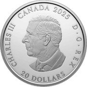 Canada 20 Dollars The Sundial 2025 CHARLES III D G REX CANADA 2025 20 DOLLARS SR coin obverse Canada 20 Dollars The Sundial 2025 CHARLES III D G REX CANADA 2025 20 DOLLARS SR coin obverse