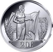France 20 Euro (The Sower and Lady Liberty) JM 2024 20 € RF coin obverse