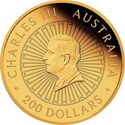 Australia 200 Dollars Double Dragon with Mother of Pearl 2024 P125 Proof JC CHARLES III AUSTRALIA 200 DOLLARS coin obverse Australia 200 Dollars Double Dragon with Mother of Pearl 2024 P125 Proof JC CHARLES III AUSTRALIA 200 DOLLARS coin obverse