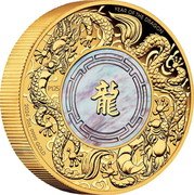 Australia 200 Dollars Double Dragon with Mother of Pearl 2024 P125 Proof 龍 P125 IJ YEAR OF THE DRAGON 2024 2OZ 9999 SILVER coin reverse Australia 200 Dollars Double Dragon with Mother of Pearl 2024 P125 Proof 龍 P125 IJ YEAR OF THE DRAGON 2024 2OZ 9999 SILVER coin reverse
