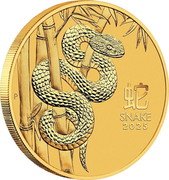 Australia 200 Dollars (Year of the Snake) 蛇 SNAKE 2025 P coin reverse Australia 200 Dollars (Year of the Snake) 蛇 SNAKE 2025 P coin reverse
