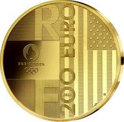 France 200 Euro (Handover Paris-Los Angeles) R F 200 EURO PARIS 2024 coin obverse