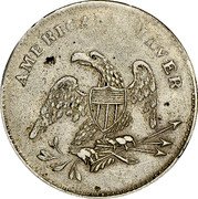 USA 25 Cents (Eagle) AMERICAN SILVER coin obverse USA 25 Cents (Eagle) AMERICAN SILVER coin obverse