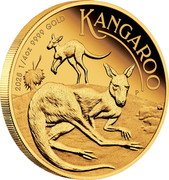 Australia 25 Dollars Australian Kangaroo. On the Ground 2025 P Proof 2025 1/4 OZ 9999 GOLD P KANGAROO NH coin reverse Australia 25 Dollars Australian Kangaroo. On the Ground 2025 P Proof 2025 1/4 OZ 9999 GOLD P KANGAROO NH coin reverse