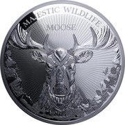 Samoa 25 Dollars (Majestic Wildlife. Moose) MOOSE 2025 MAJESTIC WILDLIFE coin reverse Samoa 25 Dollars (Majestic Wildlife. Moose) MOOSE 2025 MAJESTIC WILDLIFE coin reverse