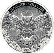 Samoa 25 Dollars Majestic Wildlife. Owl 2023 Proof OWL 2023 MAJESTIC WILDLIFE coin reverse Samoa 25 Dollars Majestic Wildlife. Owl 2023 Proof OWL 2023 MAJESTIC WILDLIFE coin reverse