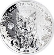 Samoa 25 Dollars (Majestic Wildlife. Wolf) WOLF 2021 MAJESTIC WILDLIFE coin reverse Samoa 25 Dollars (Majestic Wildlife. Wolf) WOLF 2021 MAJESTIC WILDLIFE coin reverse