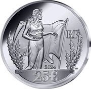 France 25 Euro (The Sower and Lady Liberty) JM 2024 25 € RF coin obverse